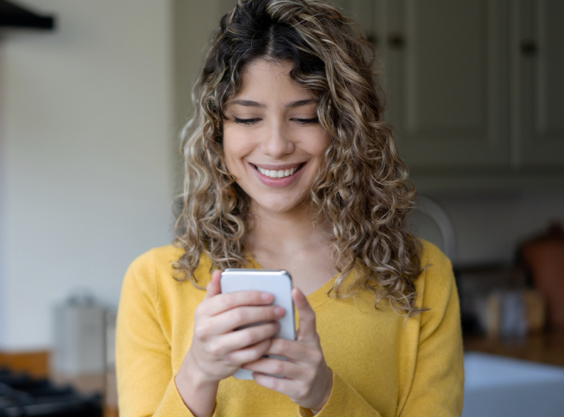 Woman on phone